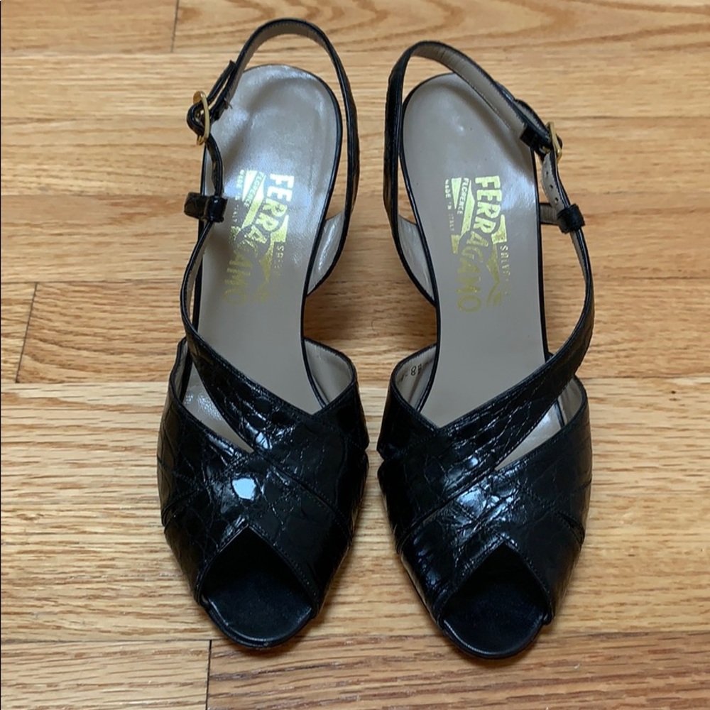 Ferragamo vintage slingback sandals